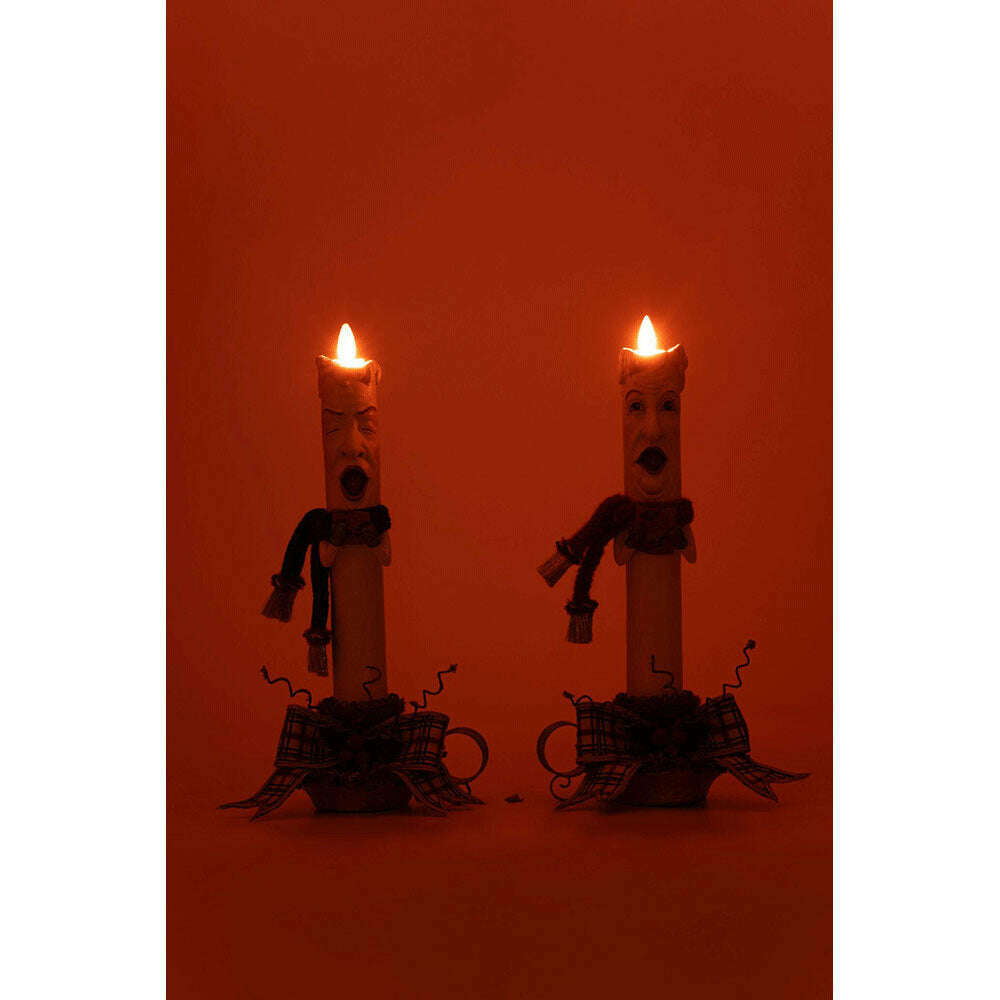 Village Of Holly Woods Caroling Candles Assortment of 2 by Katherine's Collection