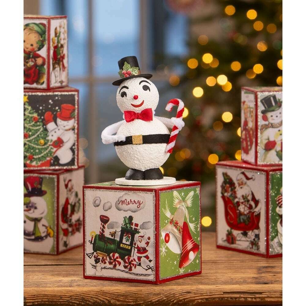 Vintage Jolly Snowman by Bethany Lowe Designs