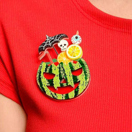 Watermelon Cocktail Brooch by Laliblue