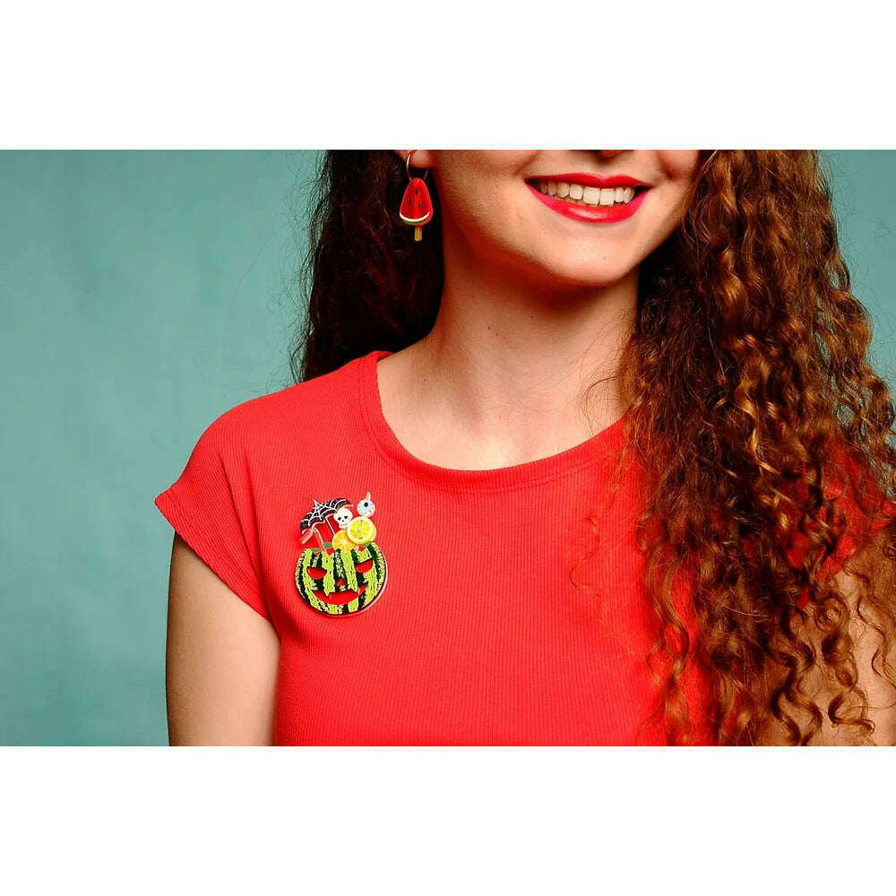 Watermelon Cocktail Brooch by Laliblue