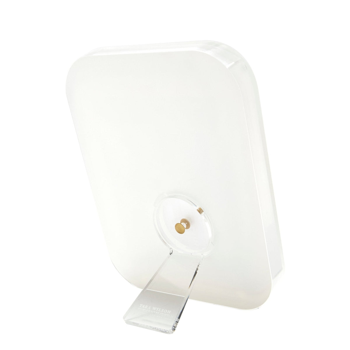 a white rectangular object with a stand