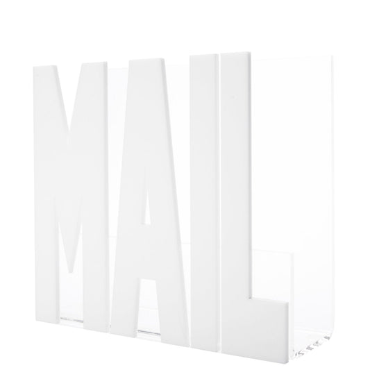 White Acrylic Mail Holder