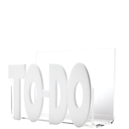 White To-Do Acrylic Holder
