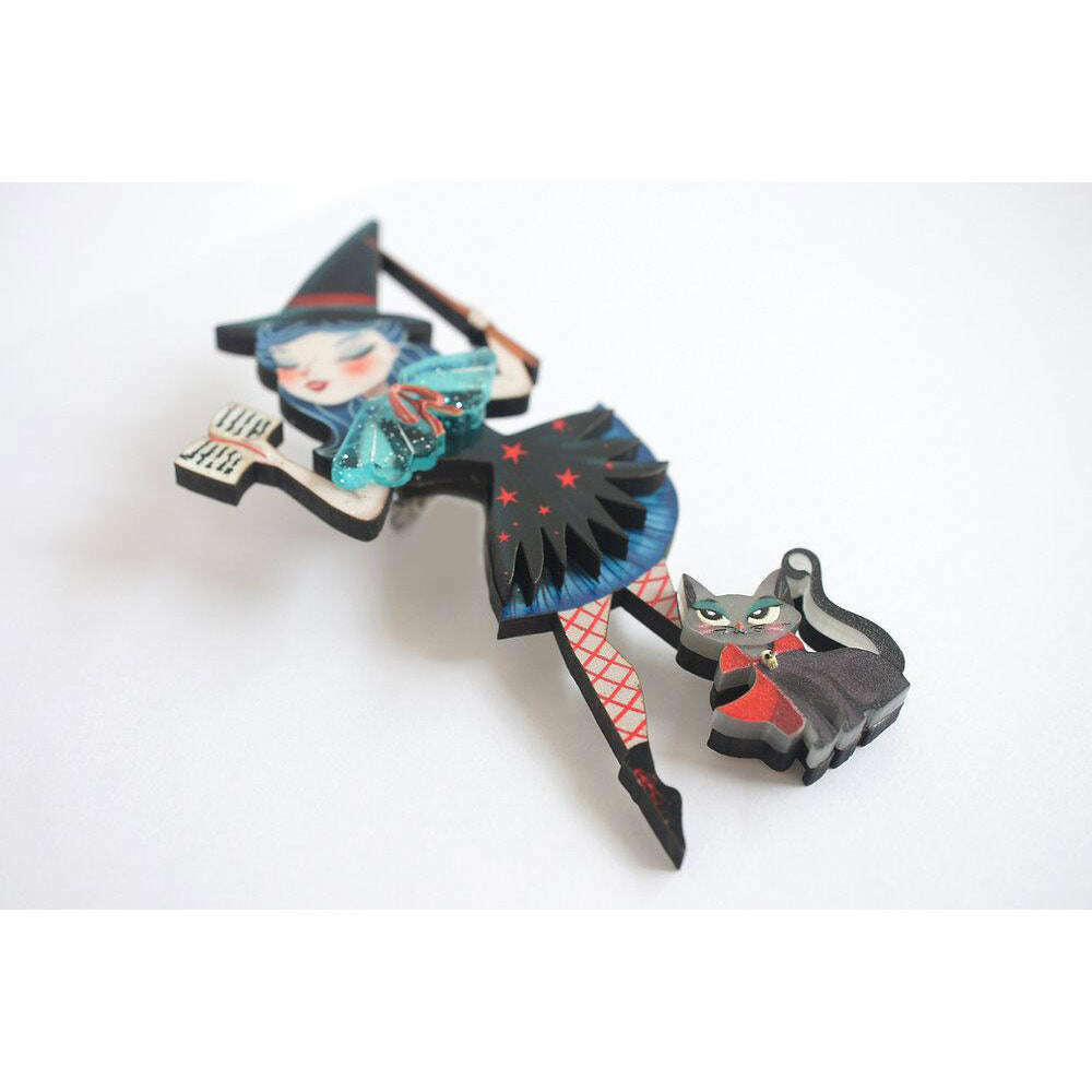 Witch Spell Brooch by Laliblue