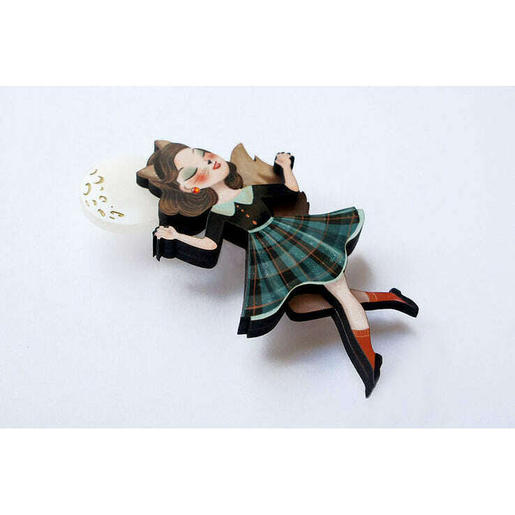 Wolf Woman Brooch by Laliblue