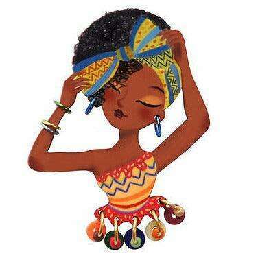 World Day of African Culture brooch by Laliblue