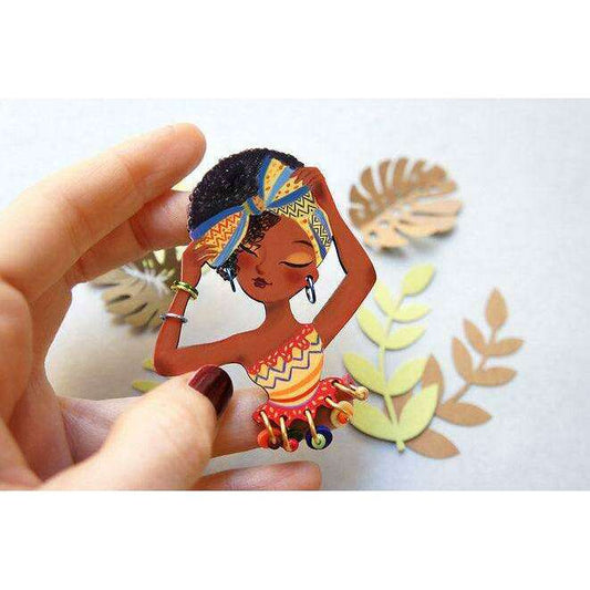 World Day of African Culture brooch by Laliblue