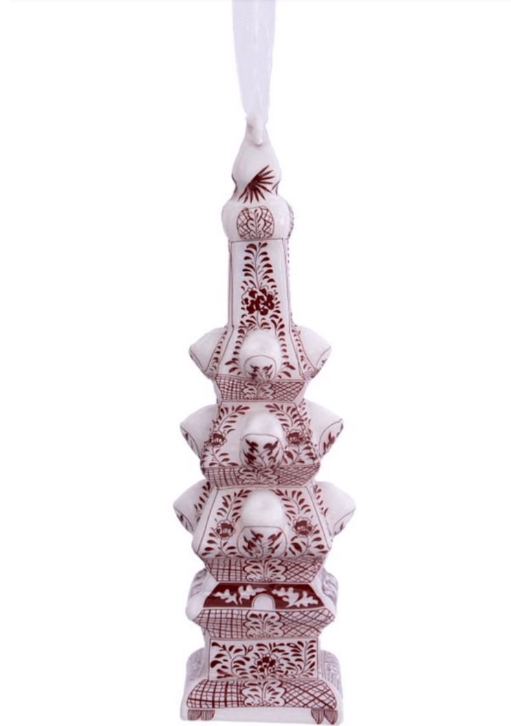 Red Tulipiere Ornament