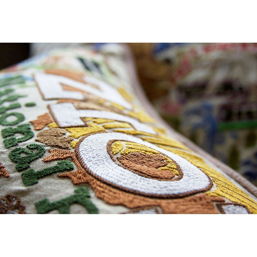 Zion Hand-Embroidered Pillow