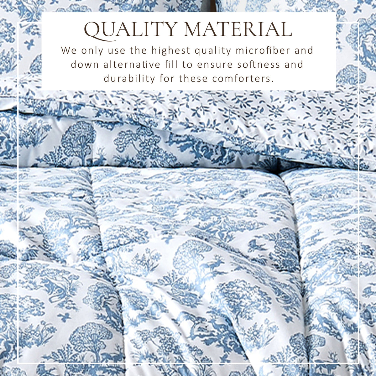 Reversible Christmas Comforter and Sham Set - Holiday / Lodge Odette Collection